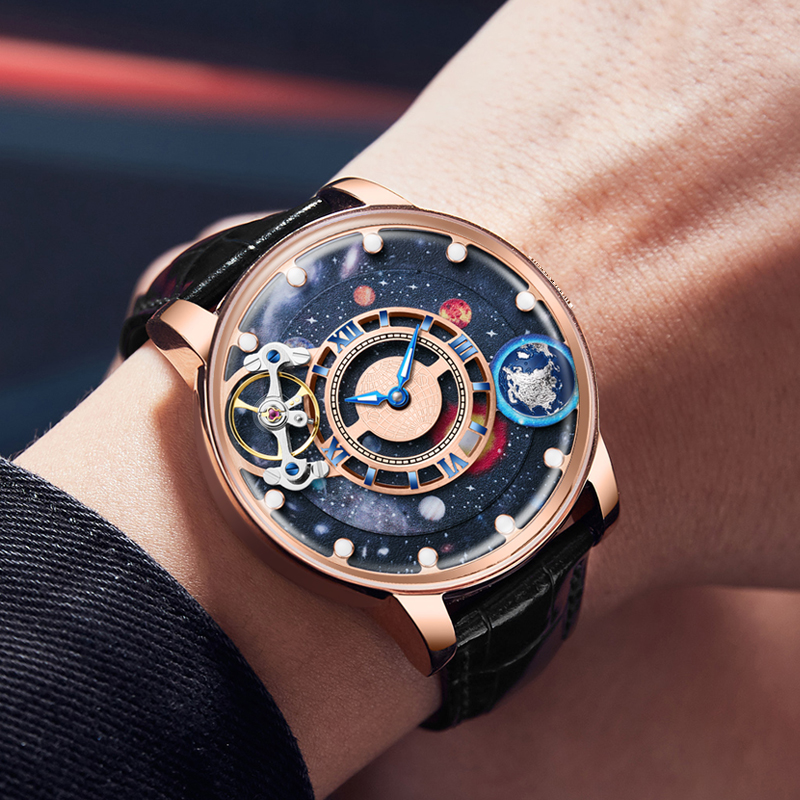 Omega Watch Constellation - Reloj Hombre HANBORO Mechanical Watch for