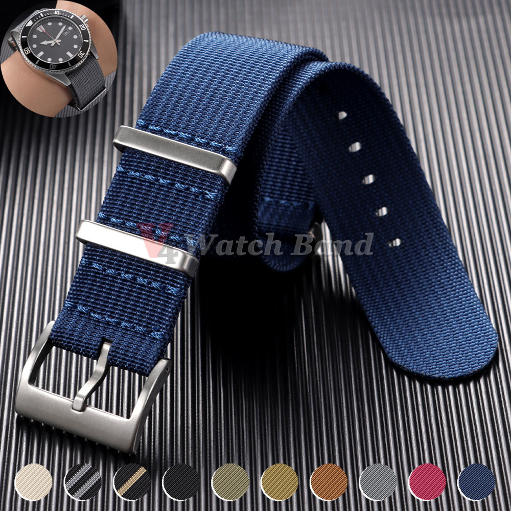 Nato Strap Nylon - High Quality Fabric Watchband 18mm 20mm