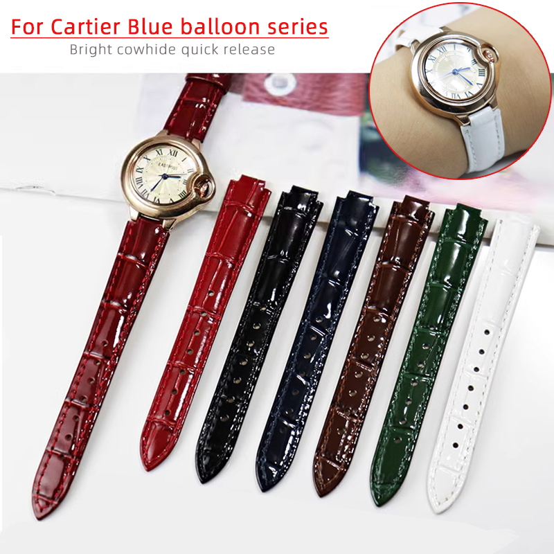 Bright Genuine leather watchba - Cartier Watch Ballon Bleu 评论和价格