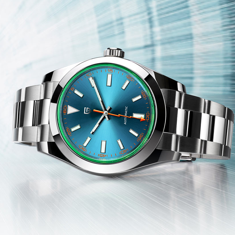 PAGANI DESIGN Green Glass Men' - Seiko Watch Presage 评论和价格